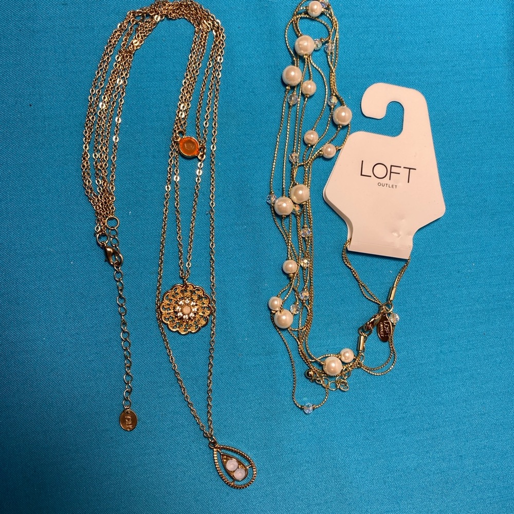Loft & Icing Statement Necklace lot of 2